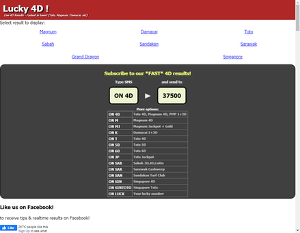 M Lucky4d Com Keputusan 4d 4d Results Malaysia Toto 4d 5d 6d Jackpot Magnum 1 3d Pmp Da Ma Cai And More