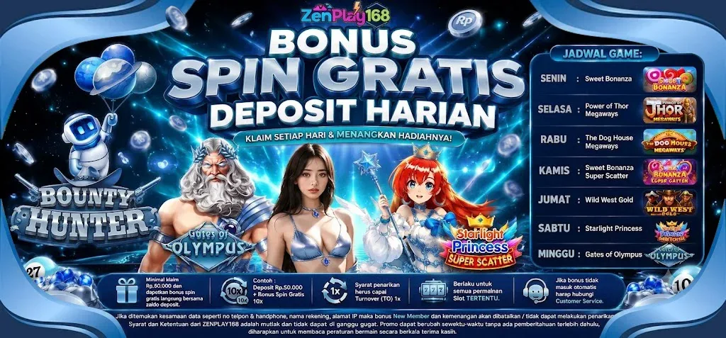 DAILY DEPOSIT FREE SPIN BONUS