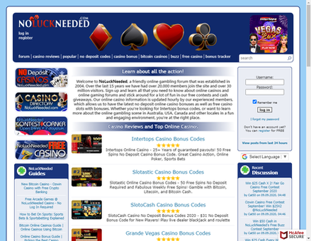 noluckneeded.com-No Deposit Casino Bonus and Online Gambling Forum