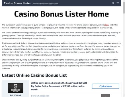 casinobonuslister.com