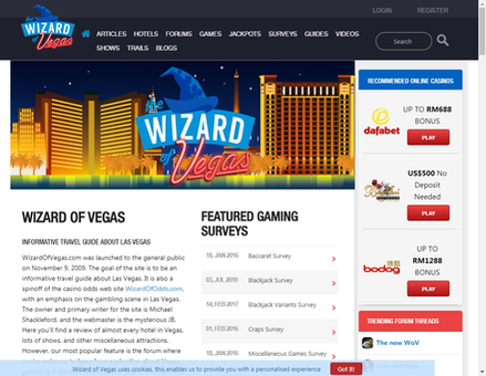 wizardofvegas.com-Wizard of Vegas - Las Vegas casino and show reviews and forums