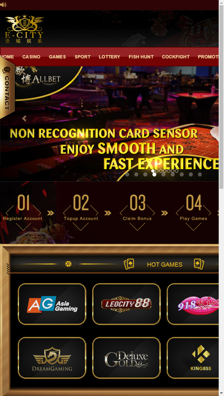 mobile view Online Casino Malaysia | Online Betting & Gambling Website | Ecity888 Casino