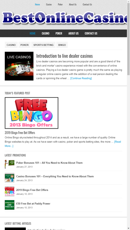 mobile view Gamble Online - The Complete Guide to Betting Online