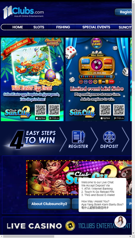 mobile view Casino | 11Clubs Entertainment