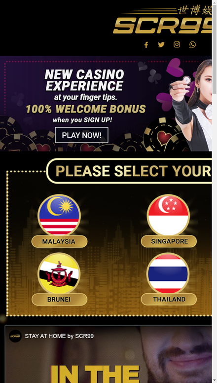 mobile view Online Casino Malaysia, Singapore, Thailand, Vietnam, and Indonesia - SCR99