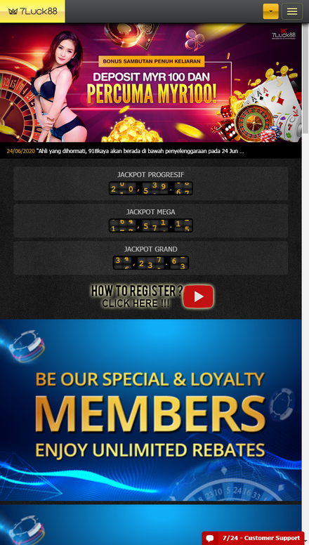 mobile view Top Online Casino Malaysia | Best Online Slots Malaysia - 7luck88