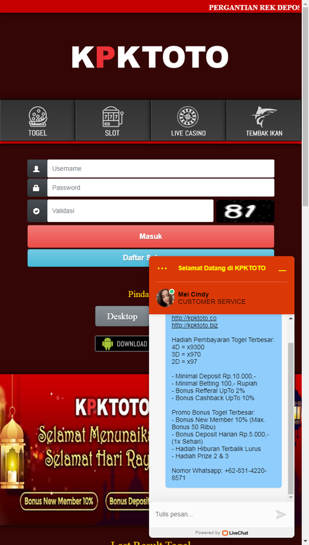 mobile view Agen Togel Online Hongkong SGP, Situs Judi Slot Online - Kpktoto