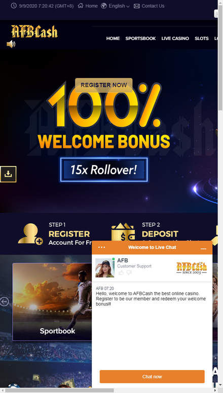 mobile view Trusted Online Casino Malaysia Live Casino, Sportsbook, Slots- AFBCash