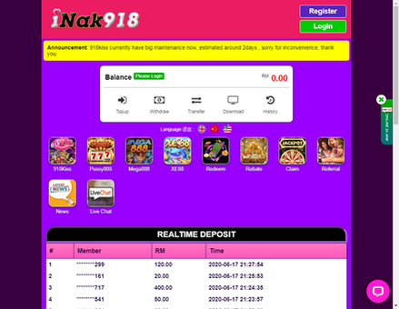 inak918.net-Best Casino Online Slot Game Live Casino Trusted in Malaysia 2020