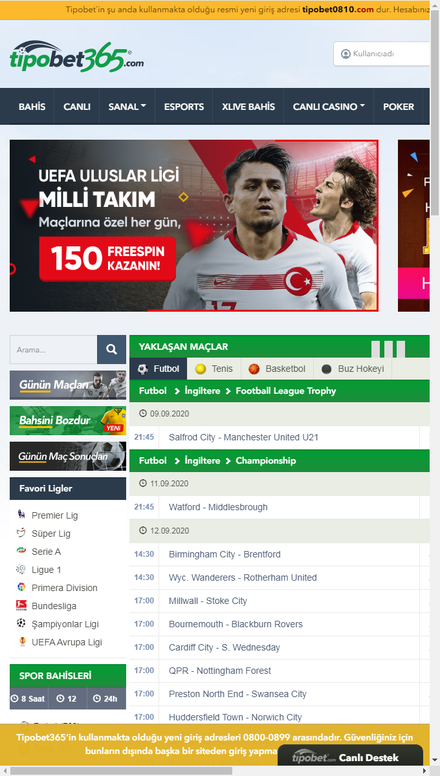 mobile view Tipobet | Tipobet0810.com | Canlı Bahis | Canlı Casino | Poker