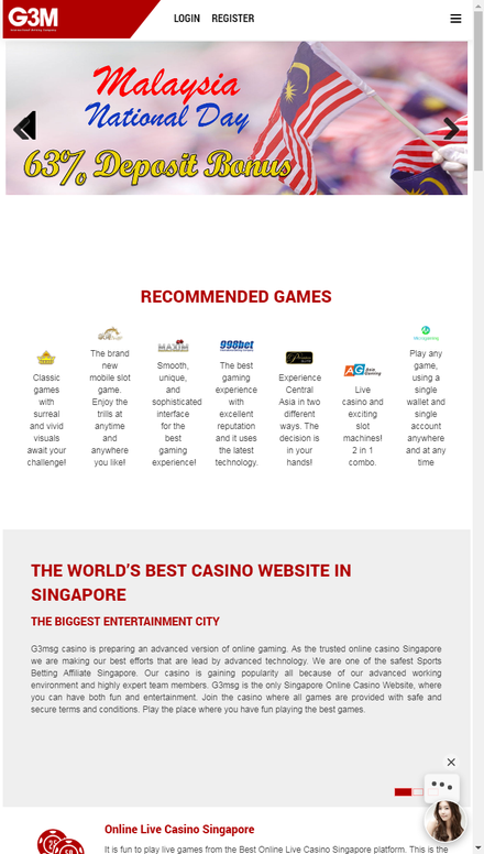 mobile view Singapore Online Casino Website, Online Live Casino Singapore - Sportsbook Betting Singapore,Singapore Online Slot Games,Singapore Online Casino Website – G3msg.com