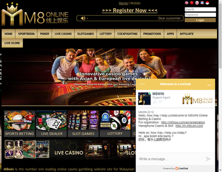 m8win.net-Online Sports Betting Malaysia - Slot Games - Live Casino -
