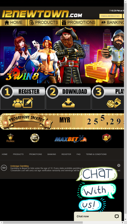 mobile view 
	Betting Agent - Casino Online Malaysia - Playtech - 12Win - NewTown Agent |12Newtown
