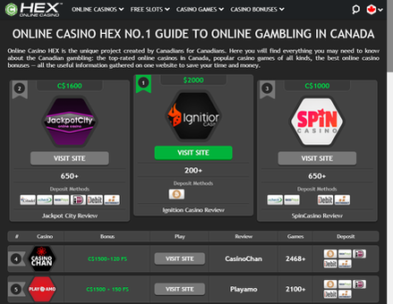 onlinecasinohex.ca-Online Casino HEX - Best Online Casino Reviews