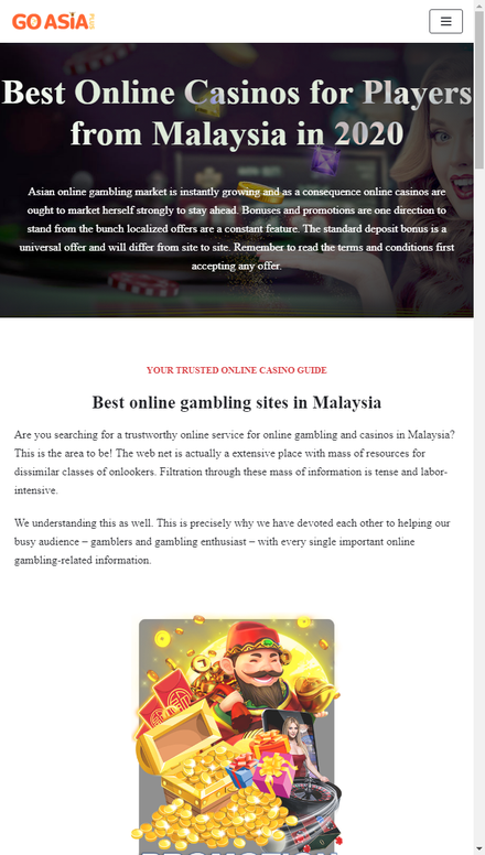 mobile view #1 Malaysian Online Casino Guide | Best Online Casinos 2020