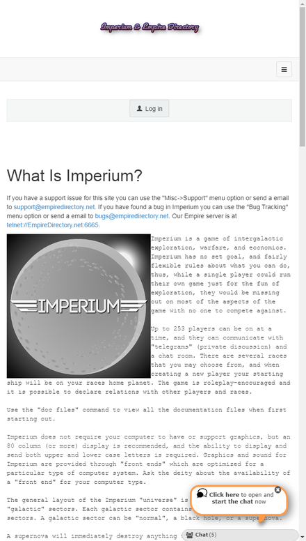 mobile view Imperium & Empire -Text-based MMO Games