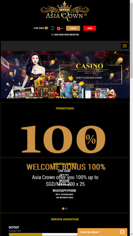 mobile view Trusted Best Online Casino Malaysia Singapore - AsiaCrown818