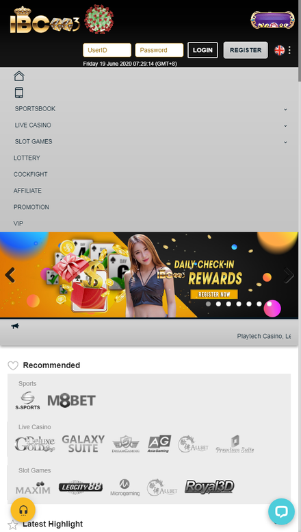 mobile view Trusted Online Casino Malaysia, Casino Online Games Malaysia - IBC