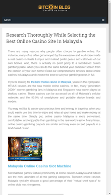 mobile view Best Online Casino Malaysia | Most Popular Bitcoin Blog