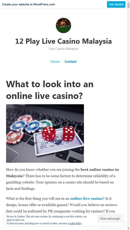 mobile view 12 Play Live Casino Malaysia – Live Casino Malaysia