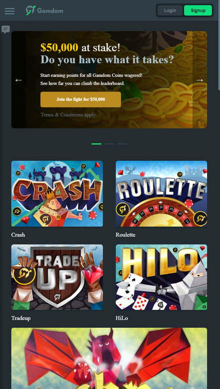 mobile view CS:GO Gambling Site | Bet Skins on Roulette & Crash Casino
