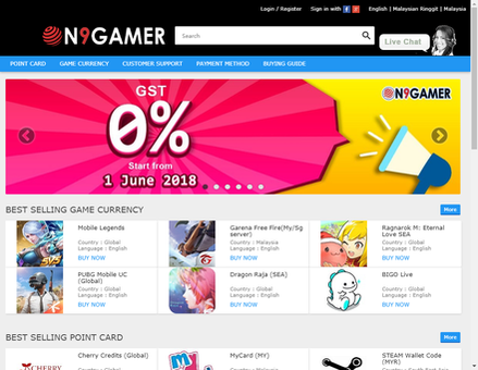 on9gamer.com-Buy Game Cards, Buy Game Currency & Buy Gift Card - ON9GAMER