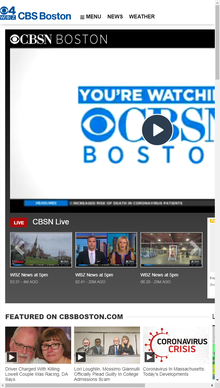 mobile view CBS Boston – Boston News, Sports, Weather, Traffic and Boston