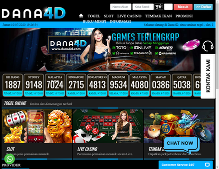 dana4d.asia-Bandar Togel Terpercaya, Indotogel, Situs Judi Slot Online