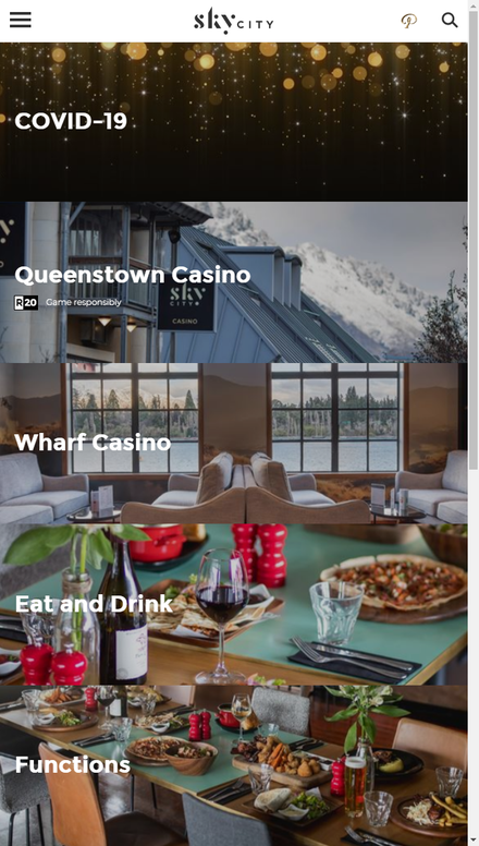 mobile view SkyCity Queenstown - Casino | Entertainment | Dining - SkyCity Queenstown