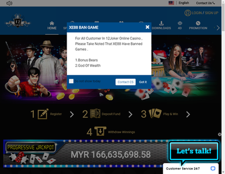 12jokers.com-Best Online Casino Malaysia | Slot Games | 4D Lottery | 12Joker