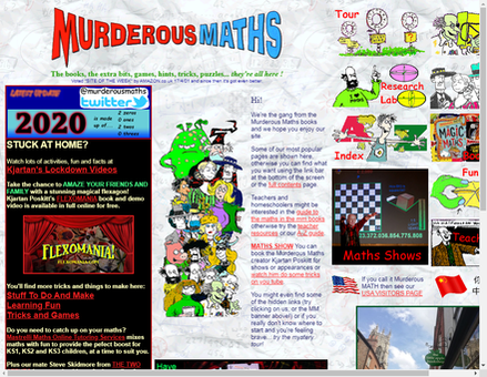 murderousmaths.co.uk-
The Official MURDEROUS MATHS site!
