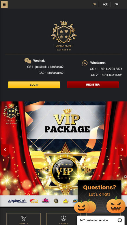 mobile view Juta8 | Online Casino Malaysia