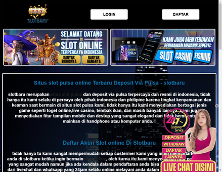 slotbaru.com-Situs Judi Slot Online ,Slot Pulsa & Deposit Via Pulsa Terpercaya 