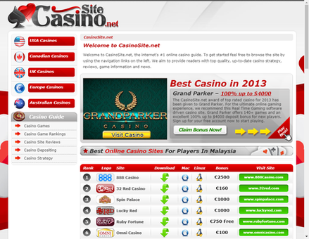 casinosite.net-

Casino Site | Best Internet Casinos Online At CasinoSite.net
