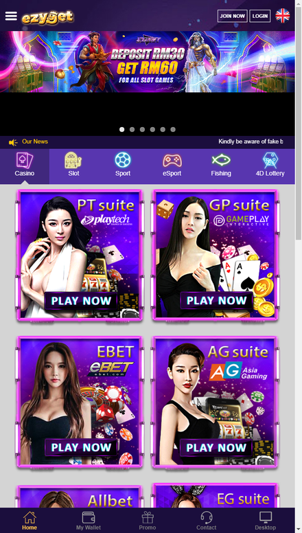 mobile view Trusted Official Best Online Casino Malaysia | EZYGET.COM